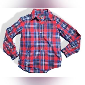 Flannel Shirt pattern, Boy Small 5-6, Button Down, Long sleeve